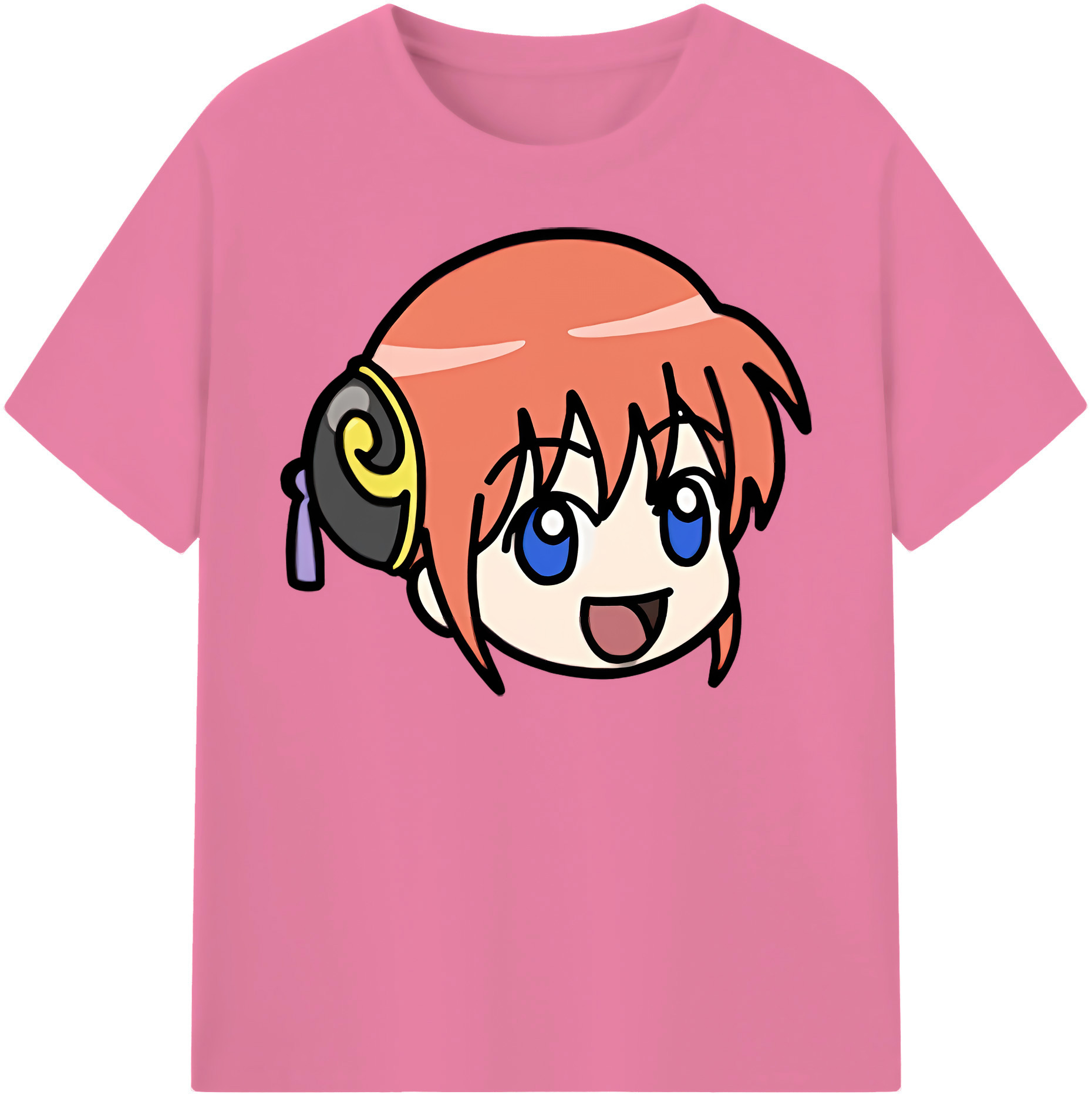 （画像用） ぎんたま 坂田銀時（さかたぎんとき） 神楽 志村新八（しむら しんぱち） GINTAMA Sakata Gintoki Kagura Shimura Shinpachi 綿100％半袖Tシャツ（フロントプリント）